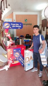 Booth sampling gấp gọn